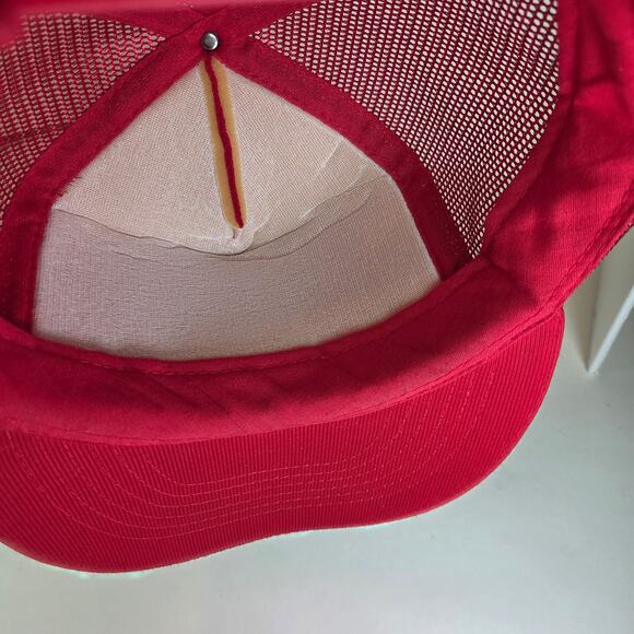 80s Capital Banning Junction Red Mesh Foam Snapback Trucker Cap Philippines - Picture 8 of 10